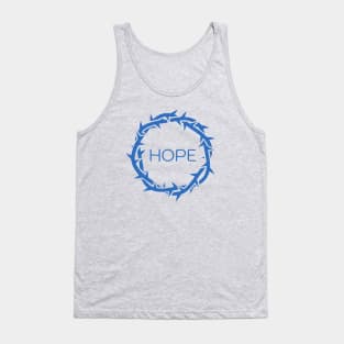 HOPE message inside Jesus Thorn. Christian conversation starter Tank Top